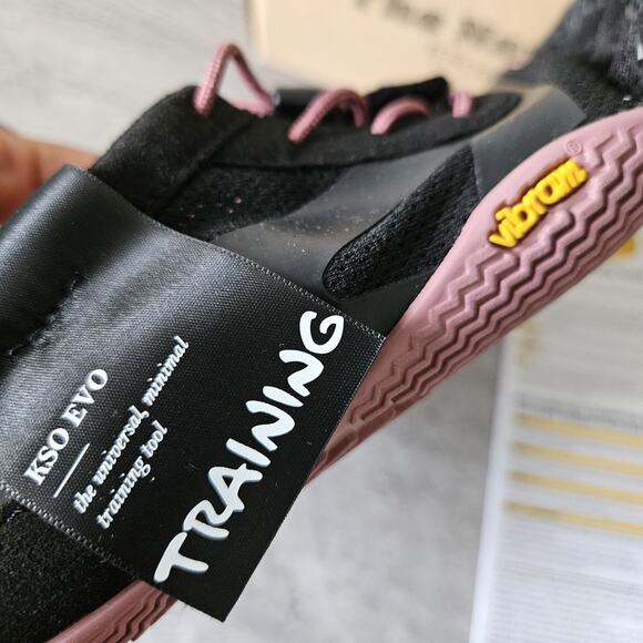 Vibram Fivefingers KSO EVO Black/Rose Womens EU size 36 = US 6.5-7 New w/box - Picture 11 of 16